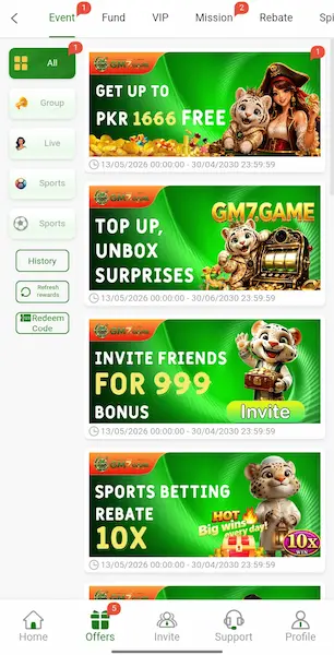 GM7 Game Login