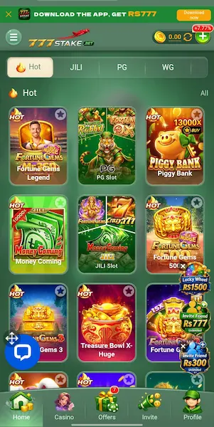 777Stake Game login